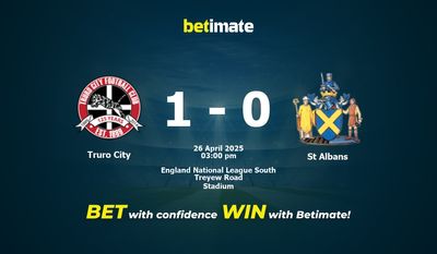 Truro City vs St Albans: Pronóstico, cuotas y consejos de apuestas (26/04/2025)