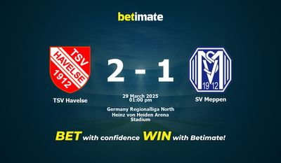 Pronóstico, cuotas y pronósticos de apuestas TSV Havelse vs SV Meppen (29/03/2025)