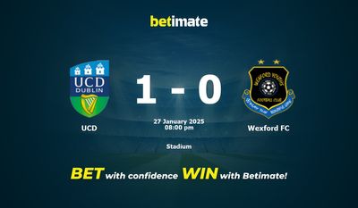 Pronóstico, probabilidades y consejos de apuestas del partido UCD vs Wexford FC 27/01/2025