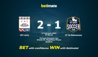 Predicción, cuotas y consejos de apuestas UD Leiria vs CF Os Belenenses 17/02/2024