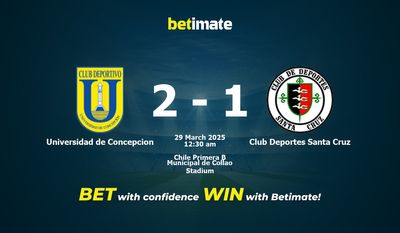 Predicciones, cuotas y consejos de apuestas de Universidad de Concepción vs Club Deportes Santa Cruz 28/03/2025