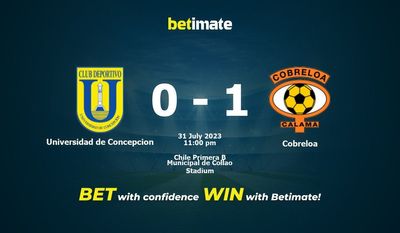 Pronósticos Universidad de Concepción vs Cobreloa 31/07/2023