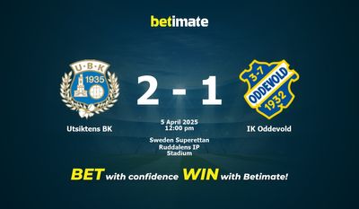Predicción, probabilidades y consejos de apuestas Utsiktens BK vs IK Oddevold 05/04/2025