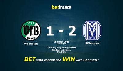 VfB Lübeck vs SV Meppen: Pronóstico, cuotas y pronósticos de apuestas (15/03/2025)