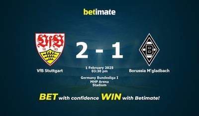 Pronóstico, probabilidades y consejos de apuestas VfB Stuttgart vs Borussia M'gladbach 02/01/2025