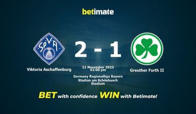 Predicción, cuotas y consejos de apuestas Viktoria Aschaffenburg vs Greuther Furth II 11/11/2023