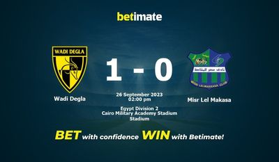 Predicciones, cuotas y consejos de apuestas para Wadi Degla vs Misr Lel Makasa 26/09/2023