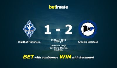 Waldhof Mannheim vs Arminia Bielefeld Predicción, cuotas y consejos de apuestas 15/03/2024