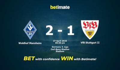 Predicciones, cuotas y consejos de apuestas de Waldhof Mannheim vs VfB Stuttgart II 27/04/2025