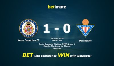 Predicción, cuotas y consejos de apuestas Xerez Deportivo FC vs Don Benito 20/04/2025