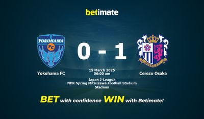 Predicciones, cuotas y consejos de apuestas de Yokohama FC vs Cerezo Osaka 15/03/2025