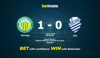 Ypiranga vs. CSA: Pronóstico, cuotas y pronósticos de apuestas (05/04/2025)