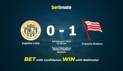 Predicciones, cuotas y consejos de apuestas de Zaglebie Lubin vs Cracovia Cracovia 18/02/2024