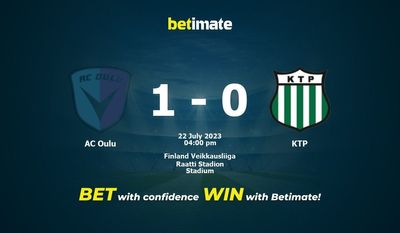 AC Oulu vs KTP ennustaminen, kertoimet ja vedonlyöntivinkit 22.07.2023