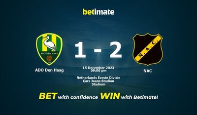 ADO Den Haag vs NAC Prediction, Odds & Vedonlyöntivinkit 15.12.2023