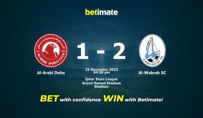 Al-Arabi Doha vs Al-Wakrah SC Ennuste, kertoimet ja vedonlyöntivinkit 25.11.2023
