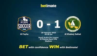 Al Fayha vs Al Khaleej Saihat -ennusteet, kertoimet ja vedonlyöntivinkit 20.2.2025