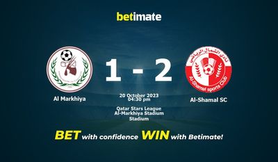 Al Markhiya vs Al-Shamal SC Ennuste, kertoimet ja vedonlyöntivinkit 20.10.2023