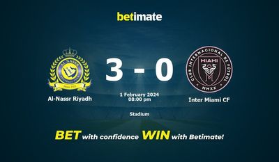 Al-Nassr Riyadh vs Inter Miami CF Ennuste, kertoimet ja vedonlyöntivinkit 1.2.2024