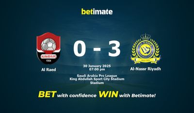 Al Raed vs Al-Nassr Riyadh -ennuste, kertoimet ja vedonlyöntivinkit 30.1.2025