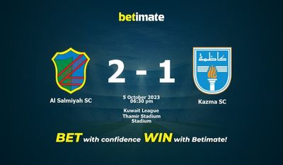 Al Salmiyah SC vs Kazma SC Ennuste, kertoimet ja vedonlyöntivinkit 5.10.2023