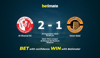 Al-Shamal SC vs Umm Salal -ennuste, kertoimet ja vedonlyöntivinkit 29.09.2023