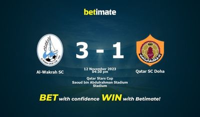 Al-Wakrah SC vs Qatar SC Doha Ennuste, kertoimet ja vedonlyöntivinkit 12.11.2023