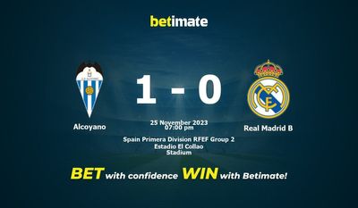 Alcoyano vs Real Madrid B -ennuste, kertoimet ja vedonlyöntivinkit 25.11.2023