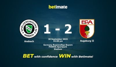 Ansbach vs Augsburg II Ennuste, kertoimet ja vedonlyöntivinkit 30.9.2023