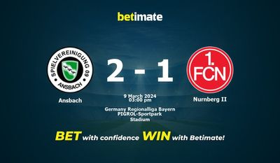Ansbach vs Nurnberg II Ennuste, kertoimet ja vedonlyöntivinkit 09.03.2024