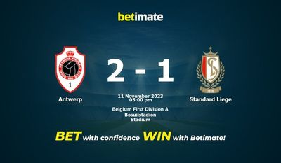 Antwerpen vs Standard Liege -ennustus, kertoimet ja vedonlyöntivinkit 11.11.2023