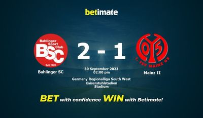 Bahlinger SC vs Mainz II Ennuste, kertoimet ja vedonlyöntivinkit 30.09.2023