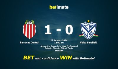 Barracas Central vs Velez Sarsfield -ennusteet, kertoimet ja vedonlyöntivinkit 26.01.2024