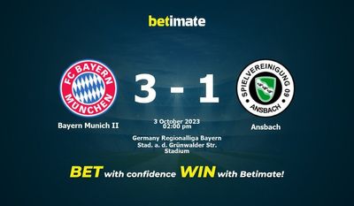 Bayern München II vs Ansbach -ennuste, kertoimet ja vedonlyöntivinkit 3.10.2023