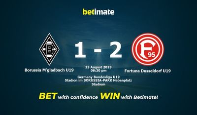 Borussia M'gladbach U19 vs Fortuna Düsseldorf U19 Ennuste, kertoimet ja vedonlyöntivinkit 23.8.2023
