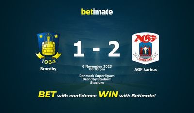 Brondby vs AGF Aarhus -ennuste, kertoimet ja vedonlyöntivinkit 6.11.2023