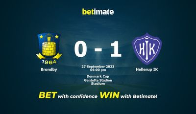 Brondby vs Hellerup IK -ennustus, kertoimet ja vedonlyöntivinkit 27.09.2023