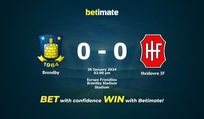 Brondby vs Hvidovre IF -ennustus, kertoimet ja vedonlyöntivinkit 20.01.2024