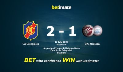 CA Colegiales vs UAI Urquiza -ennuste, kertoimet ja vedonlyöntivinkit 12.7.2023