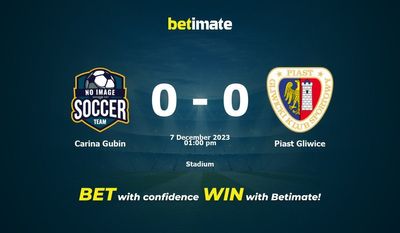 Carina Gubin vs Piast Gliwice -ennuste, kertoimet ja vedonlyöntivinkit 7.12.2023