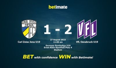 Carl Zeiss Jena U19 vs VfL Osnabruck U19 Ennuste, kertoimet ja vedonlyöntivinkit 27.8.2023