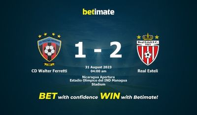 CD Walter Ferretti vs Real Esteli Prediction, kertoimet ja vedonlyöntivinkit 31.8.2023