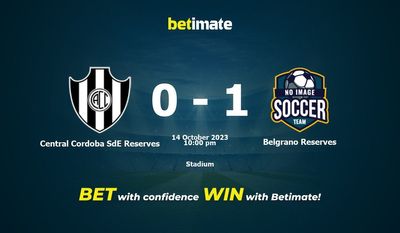 Central Cordoba SdE Reserves vs Belgrano Reserves -ennusteet, kertoimet ja vedonlyöntivinkit 14.10.2023