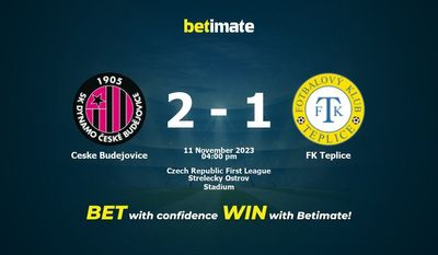 Ceske Budejovice vs FK Teplice Ennustus, kertoimet ja vedonlyöntivinkit 11.11.2023