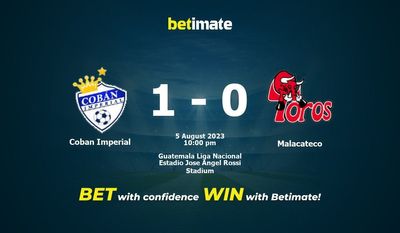 Coban Imperial vs Malacateco -ennuste, kertoimet ja vedonlyöntivinkit 5.8.2023