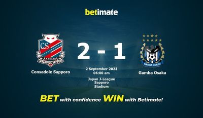 Consadole Sapporo vs Gamba Osaka Ennuste, kertoimet ja vedonlyöntivinkit 2.9.2023