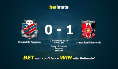 Consadole Sapporo vs Urawa Red Diamonds -ennuste, kertoimet ja vedonlyöntivinkit 3.12.2023