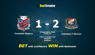 Consadole Sapporo vs Yokohama F-Marinos -ennusteet, kertoimet ja vedonlyöntivinkit 6.9.2023