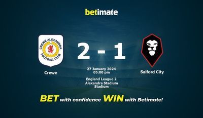 Crewe vs Salford City -ennuste, kertoimet ja vedonlyöntivinkit 27.01.2024