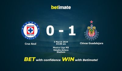 Cruz Azul vs Chivas Guadalajara -ennusteet, kertoimet ja vedonlyöntivinkit 3.3.2024